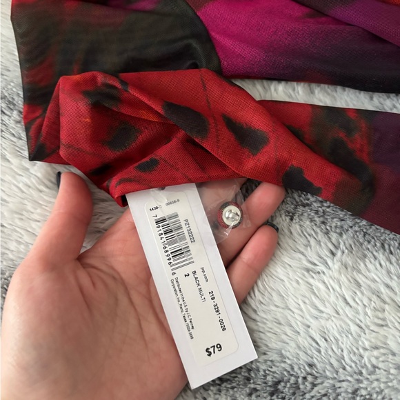 Long Sleeve Midi Sheath Dress Butterfly - Picture 8 of 8